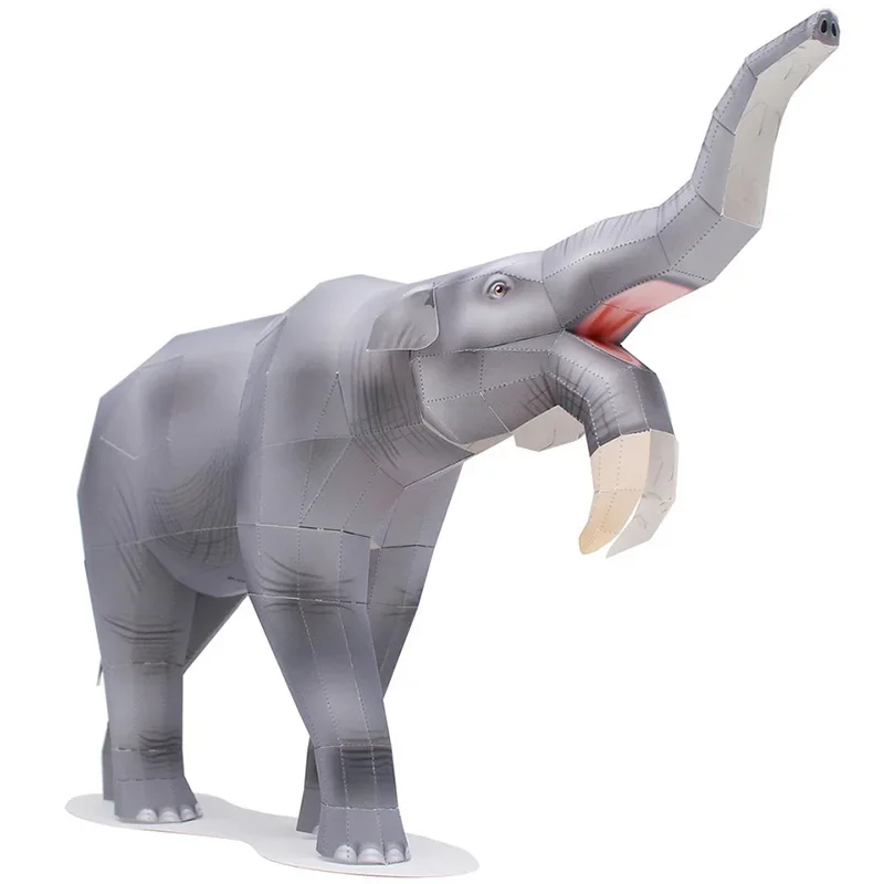 Art Craft Cardboard - Deinotherium Słoń Origami Sztuka Składanie Mini