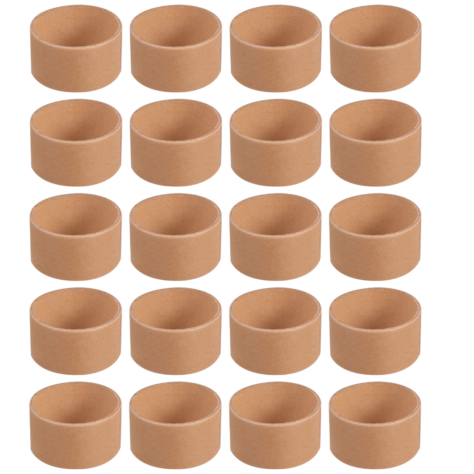 Art Craft With Paper - 20 sztuk okrągłych, brązowych rur z