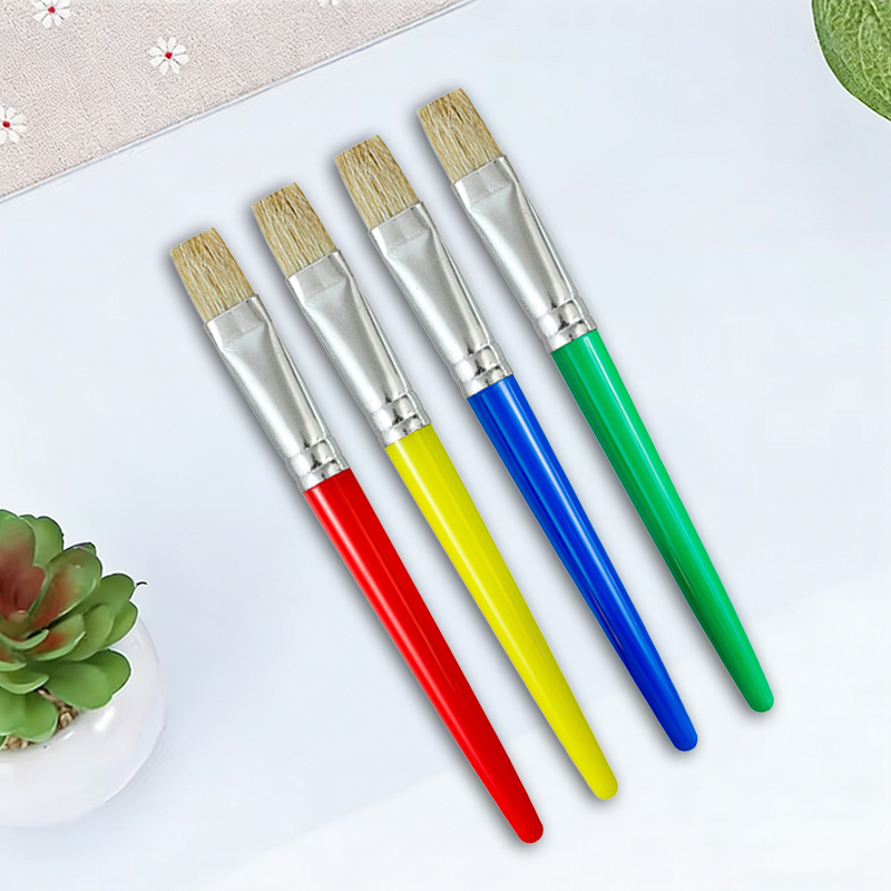 Gouache Paint Set - Zestaw 4 sztuk pędzli z kolorowymi