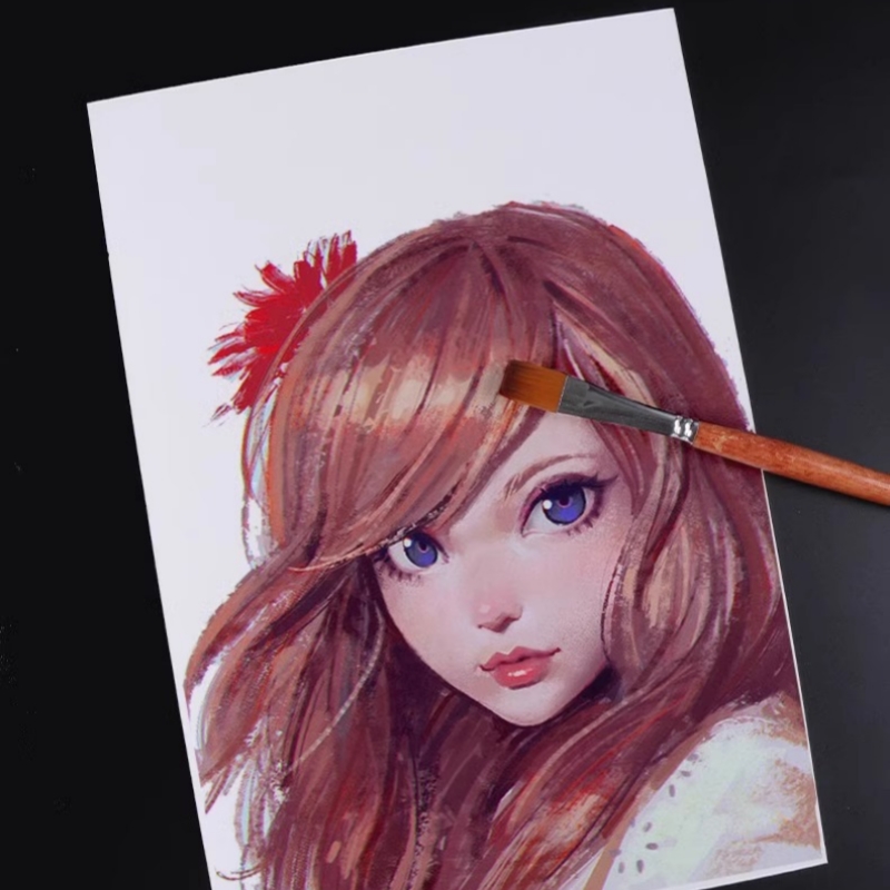 Zestaw 24 szt. nylonowych pędz – Gouache Paint Set recenzja i cena