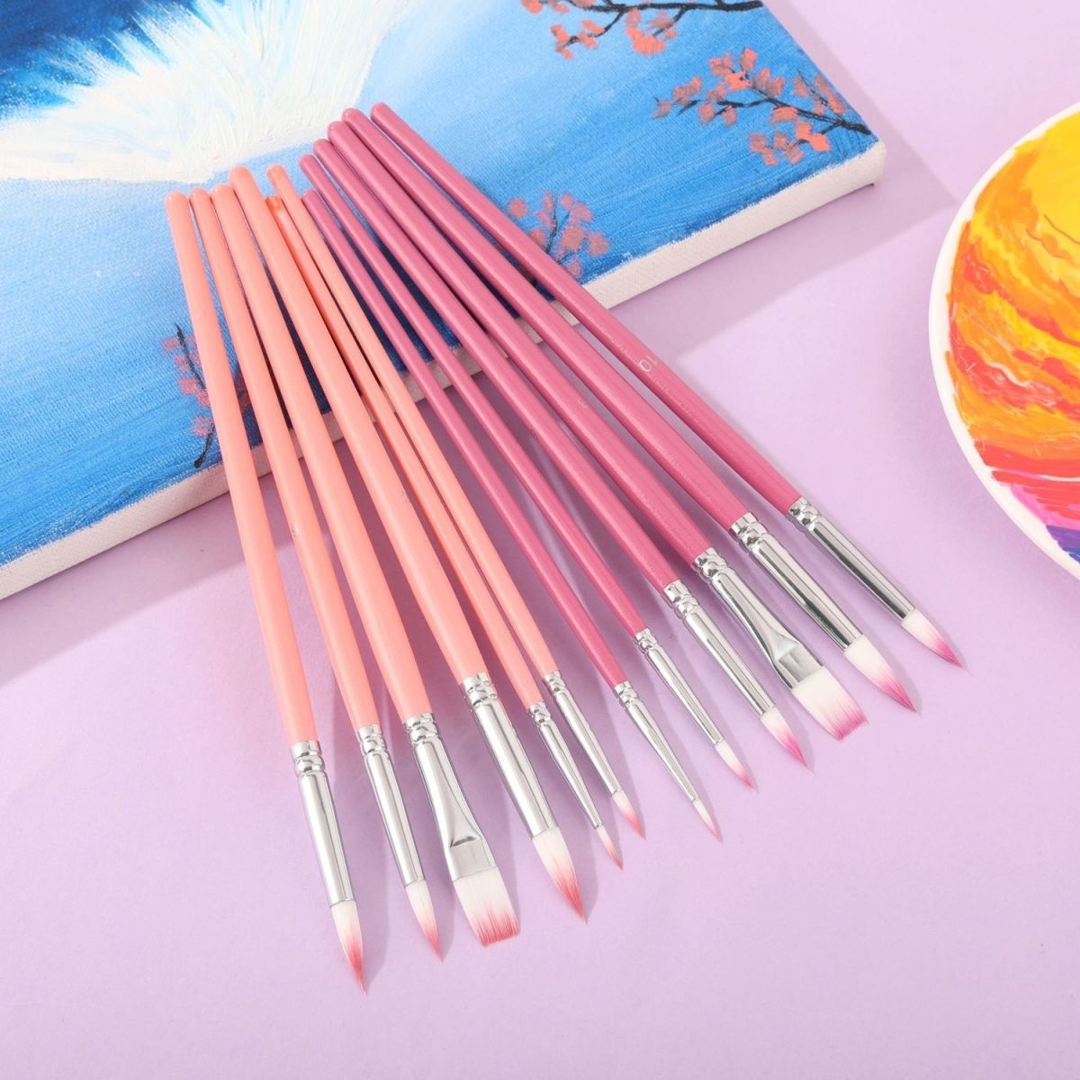 Zestaw 6 pędzli z nylonowym wł – Gouache Paint Set recenzja i cena