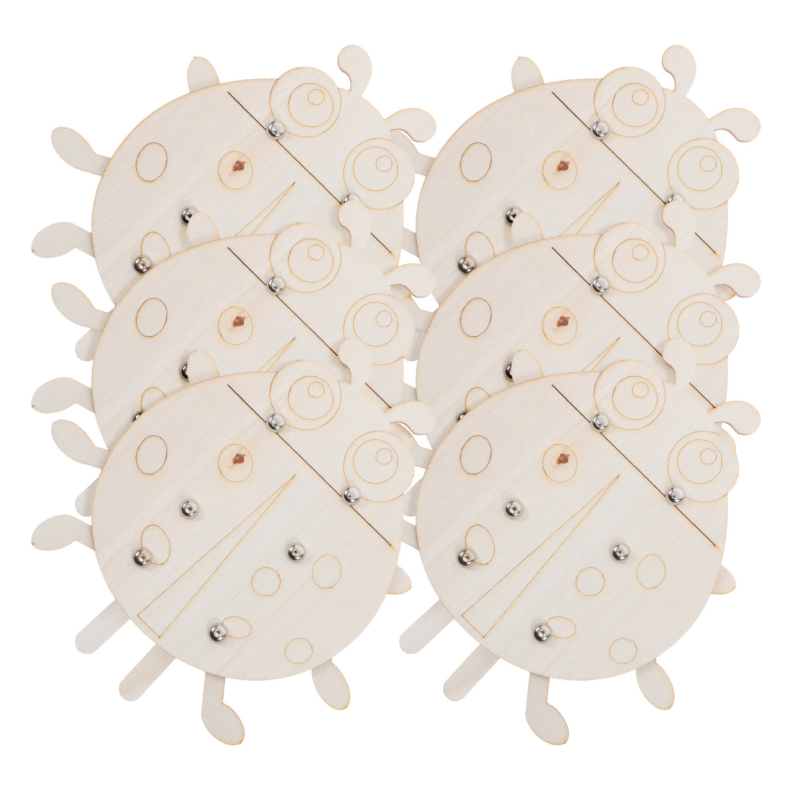 6 szt. Drewniane, puste kształ – Art And Craft For Nursery recenzja i cena