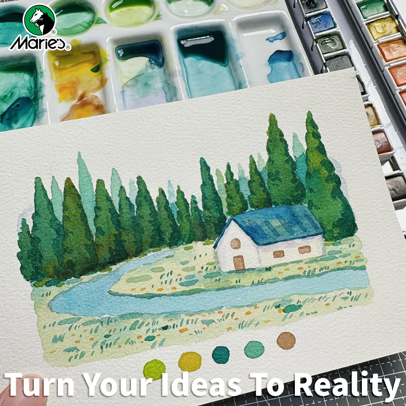 Pędzel podróżny do akwareli dl – Gouache Paint Set recenzja i cena