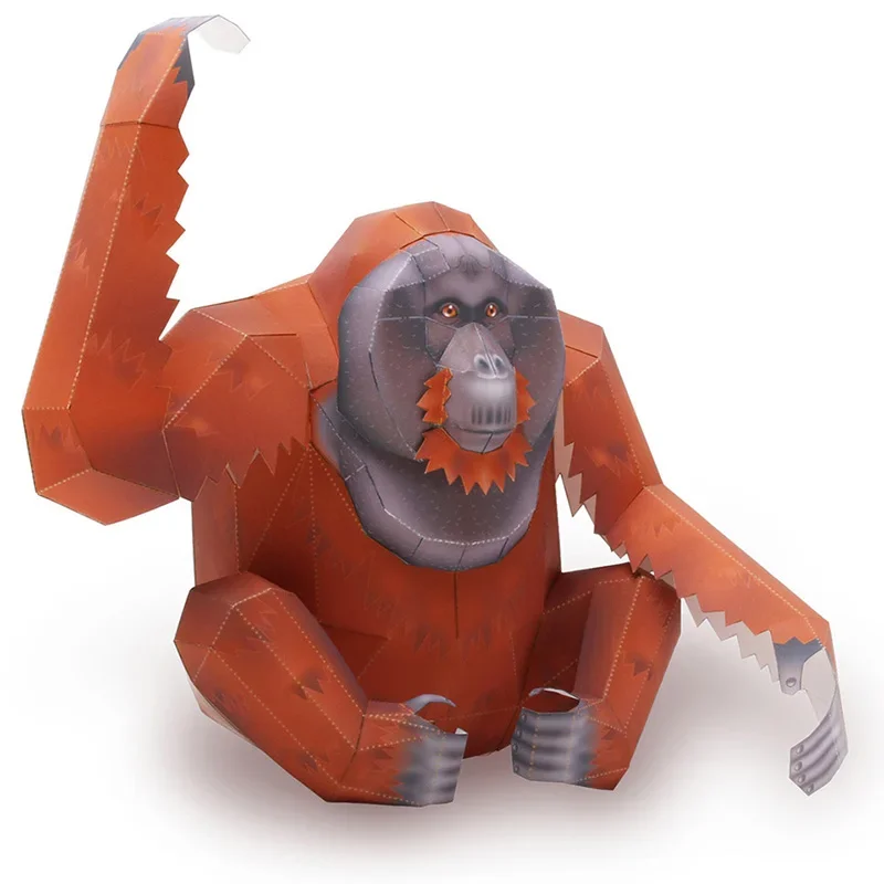 Orangutan Gorilla Origami Art  – Art Craft Cardboard recenzja i cena